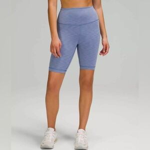 Like new! Lululemon Wunder High Rise Short 8" Size 2 Water Drop Blue Eve…